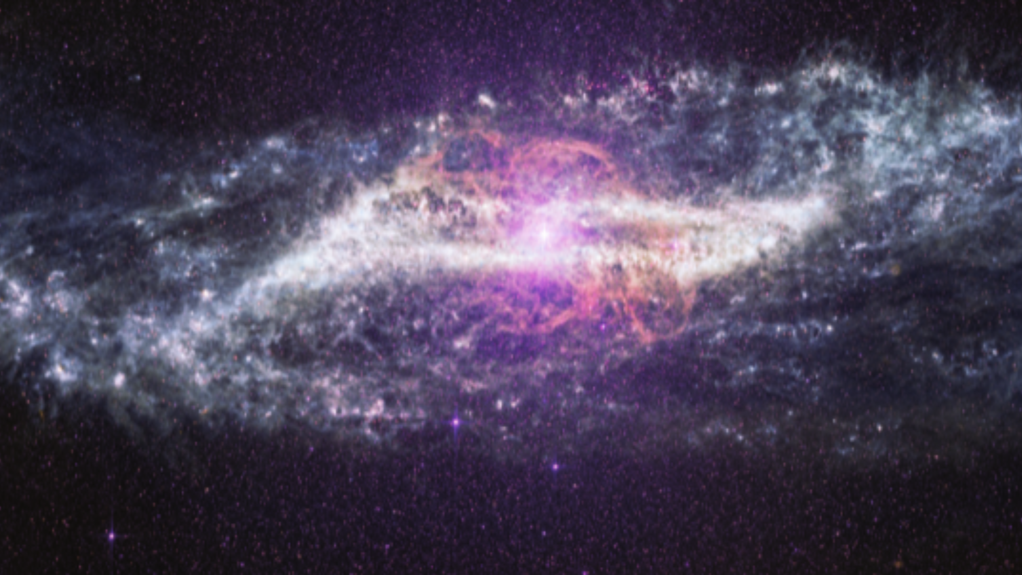 [EN]  James Webb Space Telescope celebrates its 4th birthday with stunning image of a galaxy crash site 
