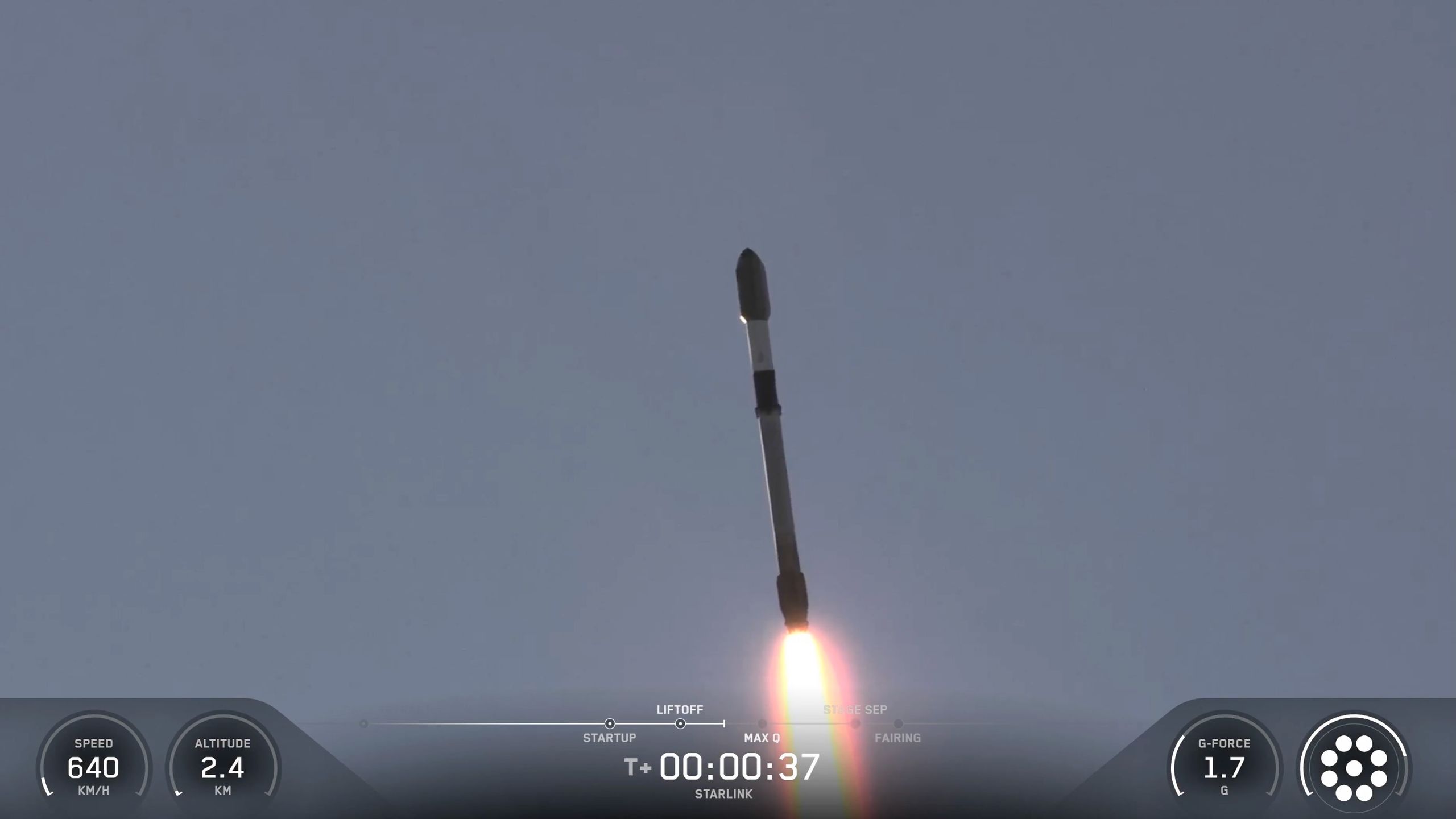 [EN]  SpaceX Falcon 9 rocket launches for 35th time, hauls Starlink satellites to orbit (video) 