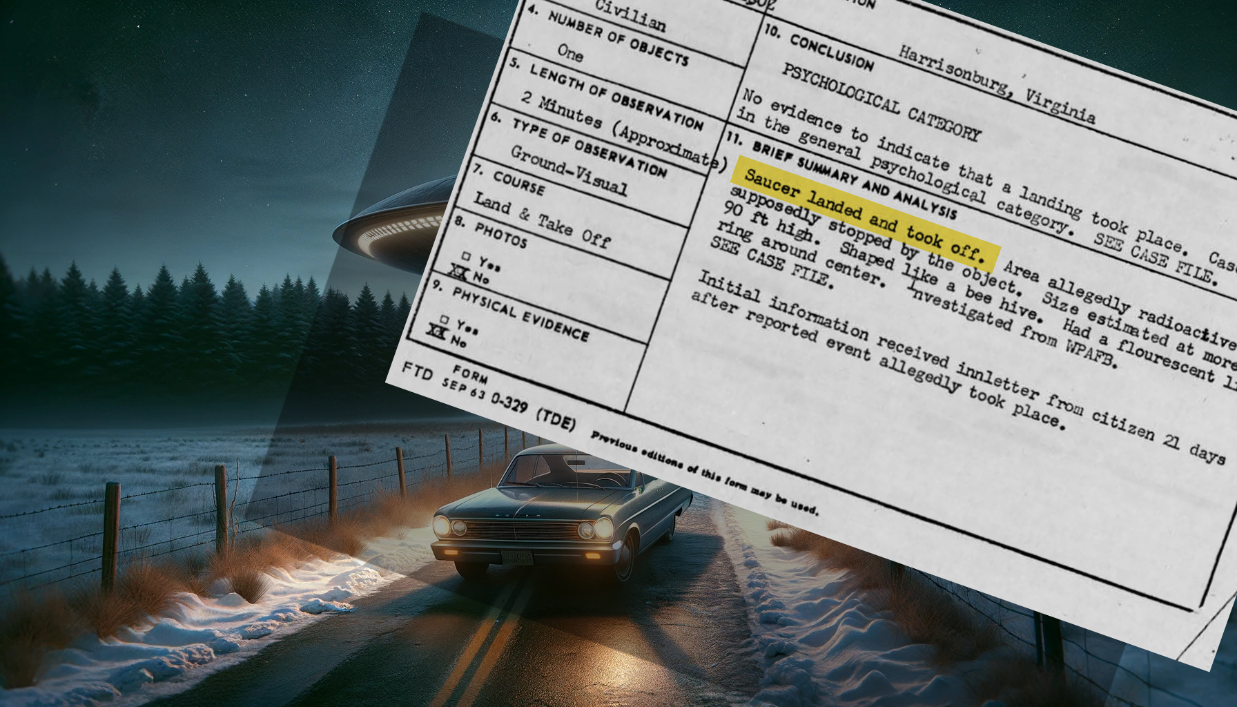 [EN] Project Blue Book: The Alleged 1964 UFO Landing in Harrisonburg, Virginia